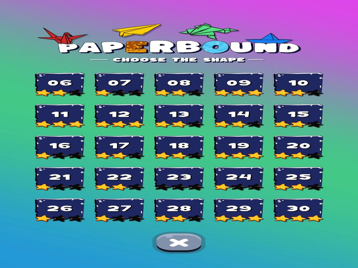Paperbound level selection